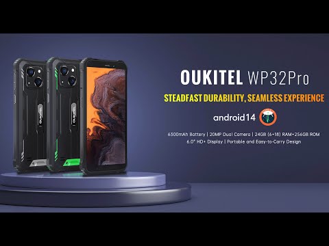 OUKITEL - WP32 Pro - 6300mAh Battery   6.0" HD+ Display | Portable and Easy-to-Carry Design